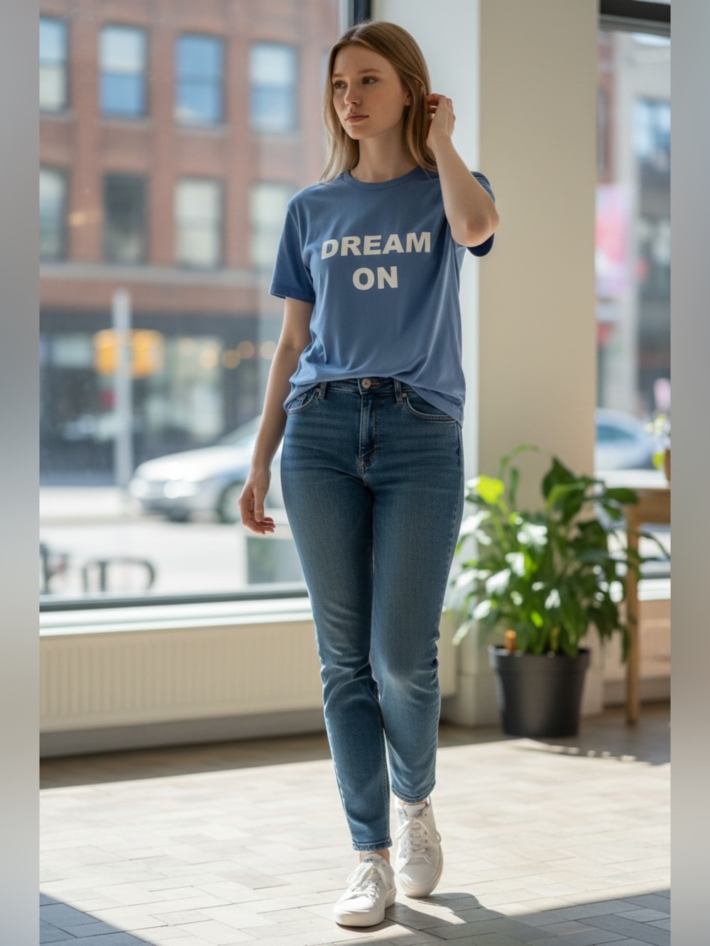 GAP Navy Graphic Print Sleep T-Shirt Medium